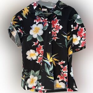 large vintage cotton kalena fashions Hawaiian shirt